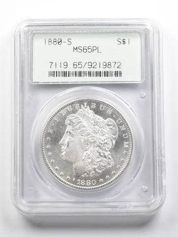 MS65 PL 1880-S Morgan Silver Dollar OGH PCGS PQ *3484