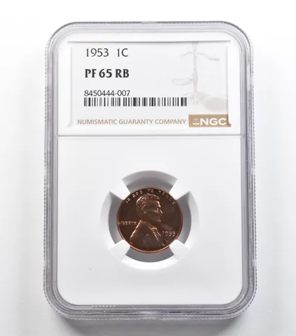 1953 Lincoln Wheat Cent PF65 RB NGC *9167