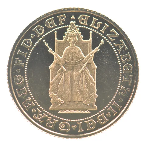 1989 Great Britain Gold 1/2 Sovereign Anniversary *4632