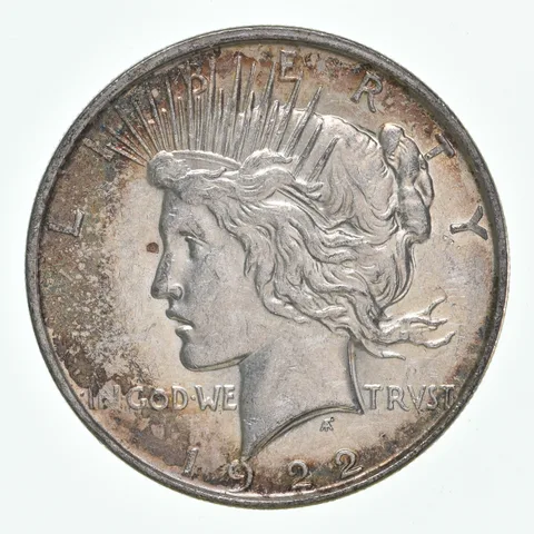 1922-D Peace Silver Dollar- Great Color/Tone a5136