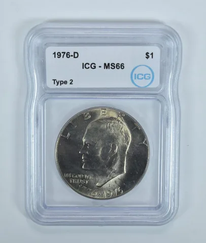 1976-D Eisenhower $1 Type 2 MS66 ICG