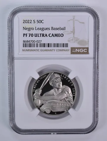 2022-S Negro Leagues Baseball Commemorative Half Dollar PF70 UCAM NGC