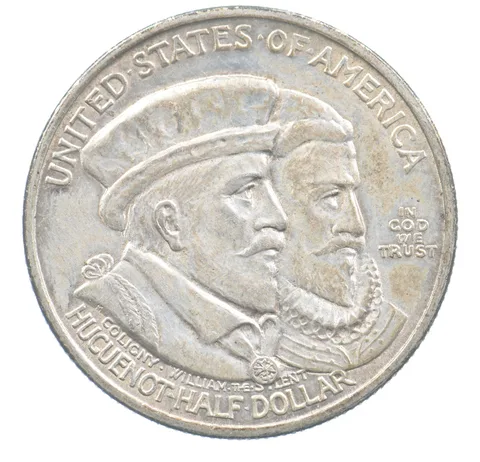 1924 Huguenot Commemorative Half Dollar *0076