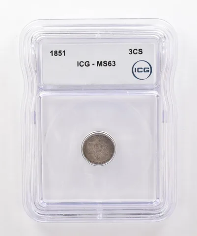 1851 3 Cent Trime MS63 ICG Beautiful Tone *2050