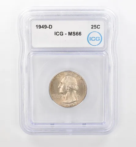 1949-D Washington Quarter MS66 ICG Beautiful Tone *1721