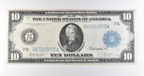 1914 $10 Chicago IL FRN Blue Seal Large Note Fr#930 *4602