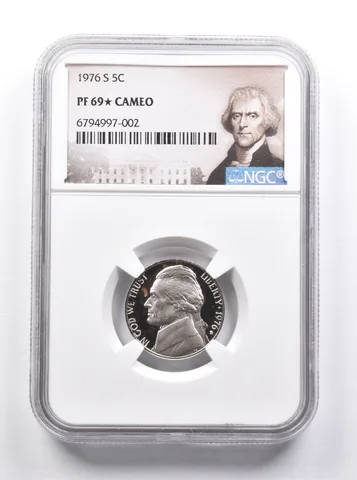 PF69 * STAR 1976-S Jefferson Nickel NGC *7481