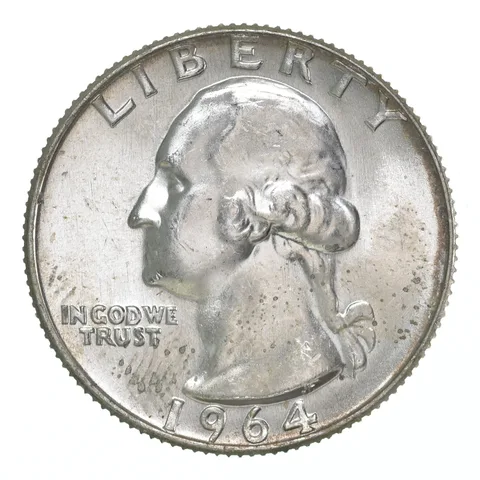 1964-D Washington Quarter- Great Tone *4251