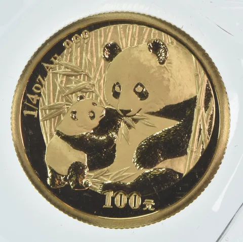 2005 China 100 Yuan Gold 1/4 Oz Gold Sealed a8169
