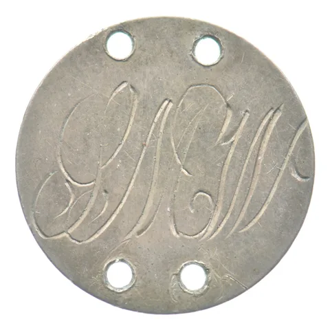 1850s Three Cent Silver Trime Love Token SMW Victorian *5479