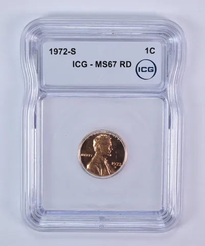 1972-S Lincoln Memorial Cent MS67 RD ICG