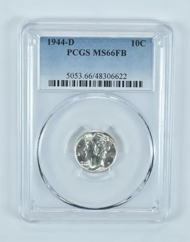 1944-D Mercury Dime MS66 FB PCGS Blue Label