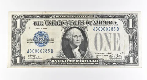 1928 B $1 Silver Certificate Blue Seal Fr#1602 *0504