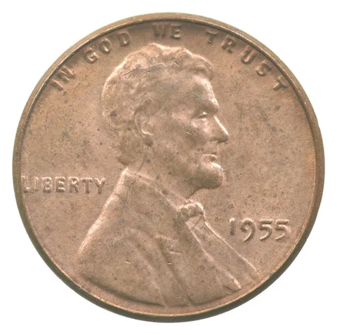 1955 Lincoln Wheat Cent Poor Man's Double Die *3171