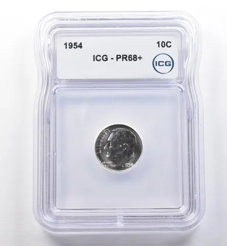 1954 Roosevelt Dime PR68+ ICG a2244