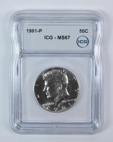 1981-P Kennedy Half Dollar MS67 ICG