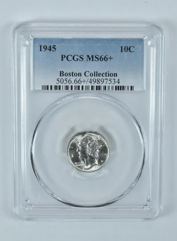1945 Mercury Dime Boston Collection MS66+ PCGS
