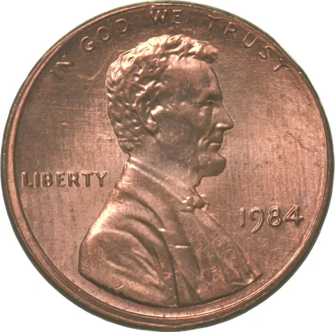 1984 Lincoln Memorial Cent Double Die Obverse a2800