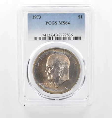 1973 Eisenhower $1 MS64 PCGS Beautiful Tone *2212