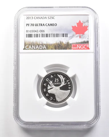 2013 Canada 25 Cents Silver PF70 UCAM NGC *7424