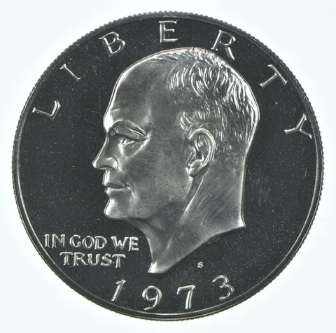 1973-S Eisenhower $1 CLAD Proof