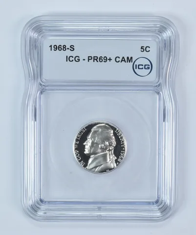 1968-S Jefferson Nickel PR69+ CAM ICG