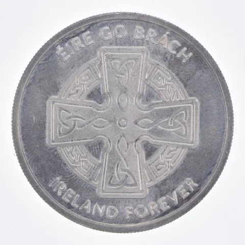 VINTAGE Irish Shamrock Ireland Forever .999 Fine Silver 1 Oz Round *584
