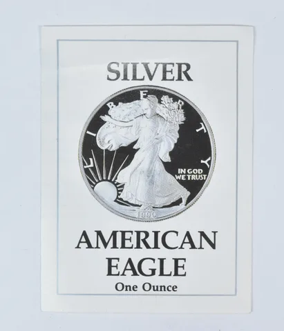 COA 1990-S American Silver Eagle Proof