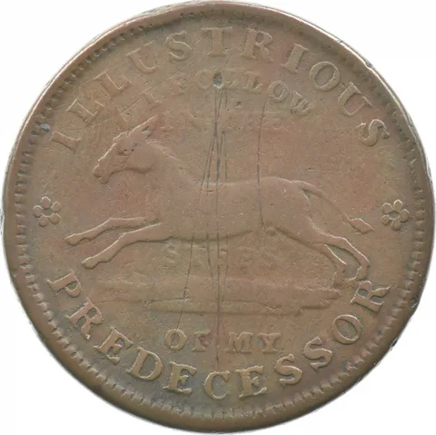 1837 Second Bank Of The United States Hard Times Token a9518