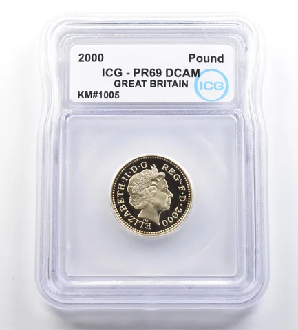 2000 Great Britain Pound KM#1005 PR69 DCAM ICG *7287