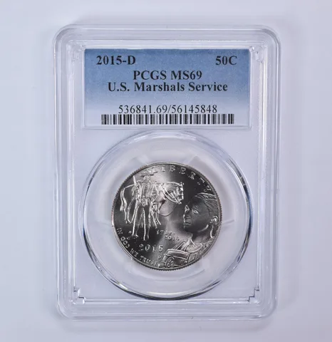 2015-D US Marshals Service Commemorative Half Dollar MS69 PCGS