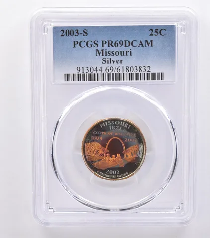 2003-S Washington State Quarter Missouri Silver PR69 DCAM PCGS Nice Tone *8748