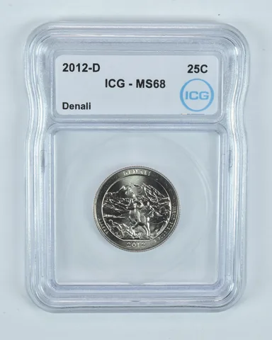 2012-D Washington Quarter ATB Denali MS68 ICG