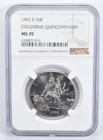 1992-D Christopher Columbus Commemorative Half Dollar MS70 NGC