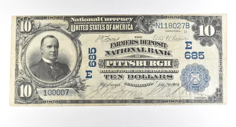 1902 $10 Pittsburgh PA National Currency Ch#685 *2783