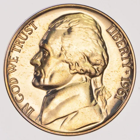 1961 Jefferson Nickel Proof