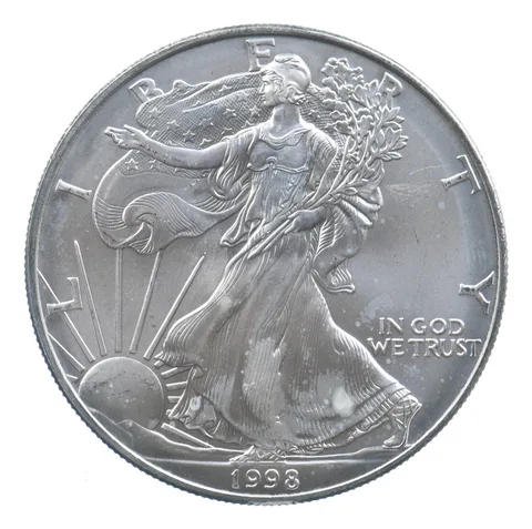Better Date 1998 American Silver Eagle 1 Troy Oz .999 Fine Silver *717