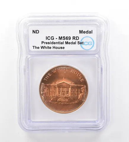 ND Presidential Medal Set White House MS69 RD ICG Beautiful Tone *2004