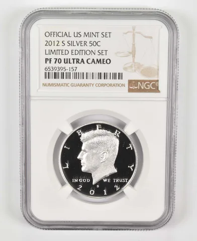 2012-S Kennedy Half Dollar Silver US Mint Limited Edition Set PF70 NGC