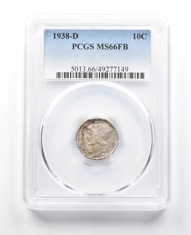 1938-D Mercury Dime MS66 FB PCGS a3033