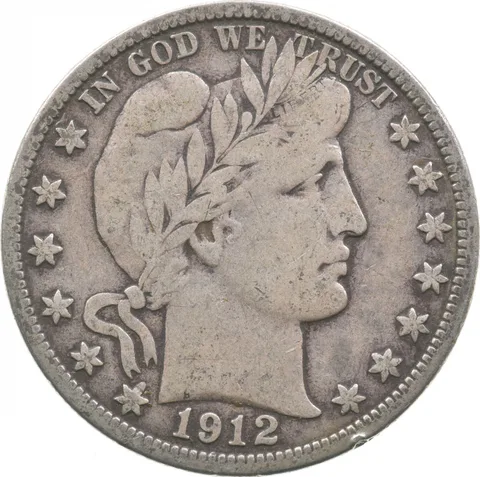 1912-D Barber Half Dollar a3799