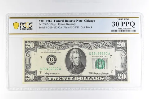 1969 $20 Chicago IL FRN Fr#2067-G Very Fine 30 PPQ PCGS *4993