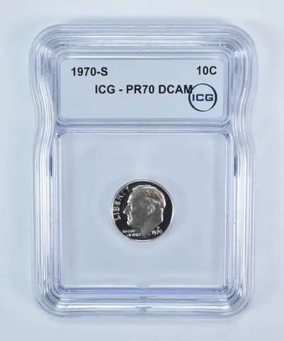 1970-S Roosevelt Dime PR70 DCAM ICG