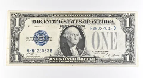 1928 A $1 Silver Certificate Blue Seal Fr#1601 a0482
