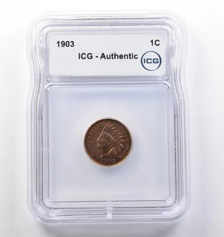 1903 Indian Head Cent Authentic ICG PROOF *0170