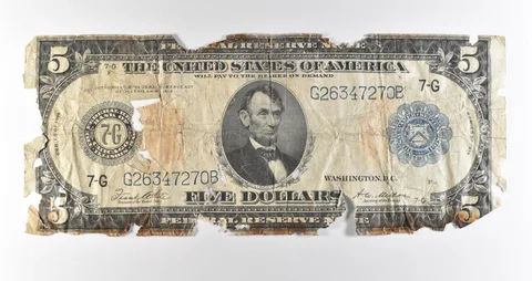 1914 $5 Chicago IL FRN Blue Seal Large Note Fr#871a *4698