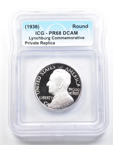 1936 Lynchburg Half Dollar PR68 ICG Museum Gallery Strike *1252