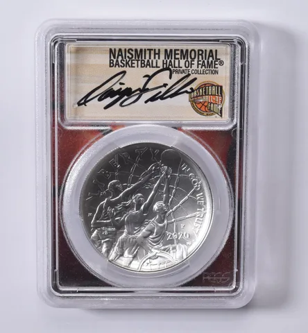 2020-P DOMINIQUE WILKINS Basketball HOF Commemorative Dollar MS70 PCGS