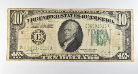1928 B $10 Richmond VA FRN Green Seal Gold Certificate *0336