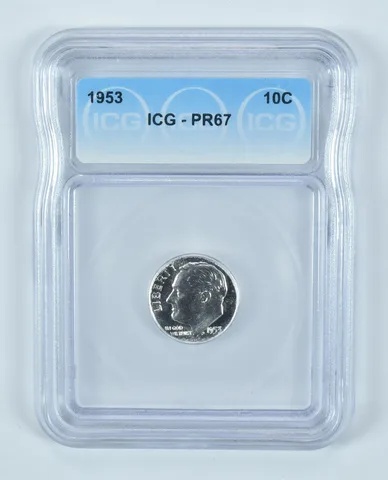 1953 Roosevelt Dime PR67 ICG